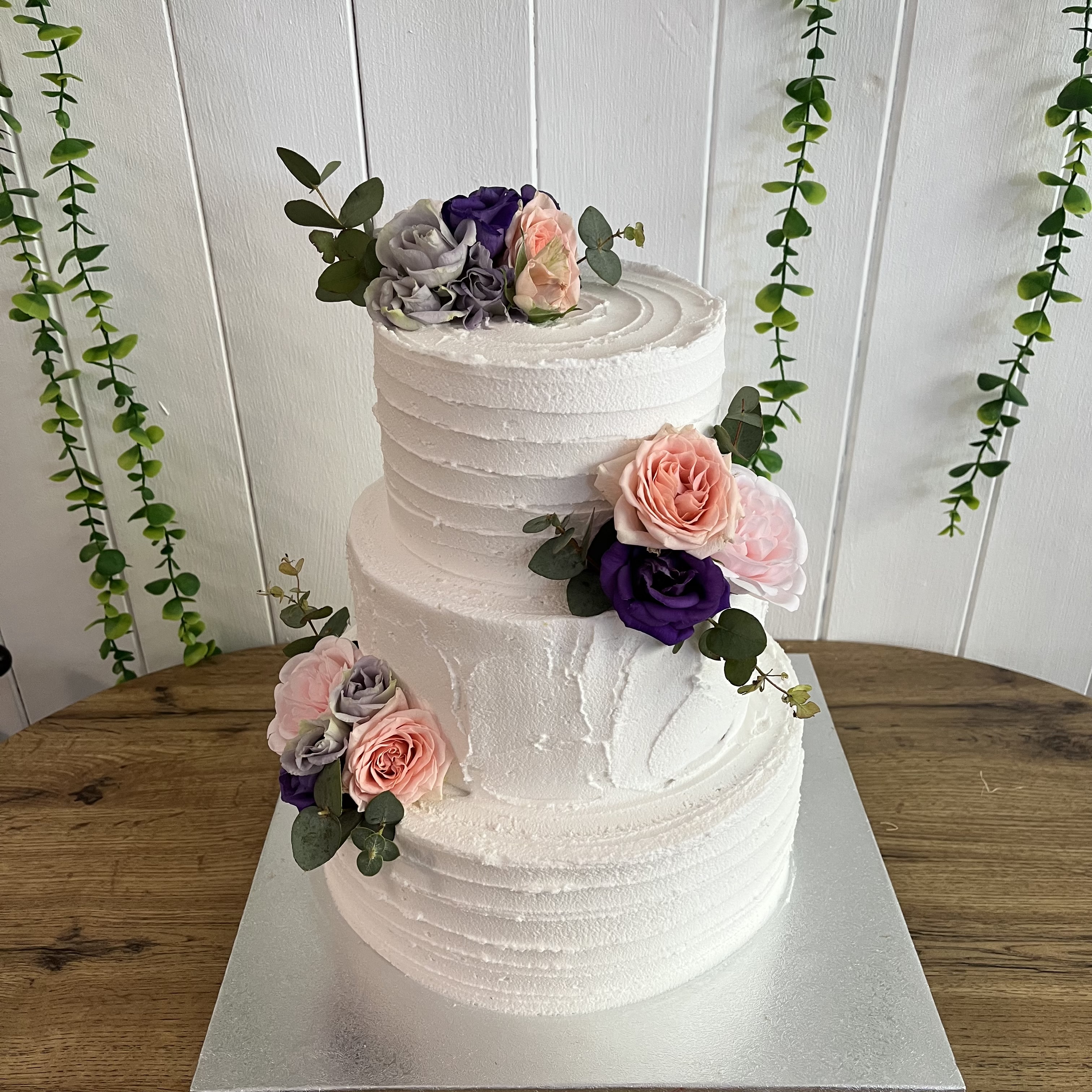 Vegán esküvői torta dizájn